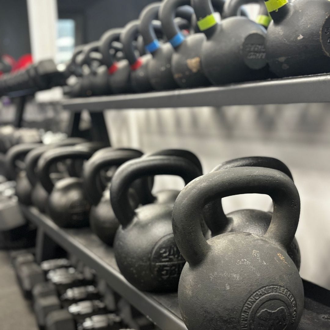 kettlebells at Oakton Strength Systems