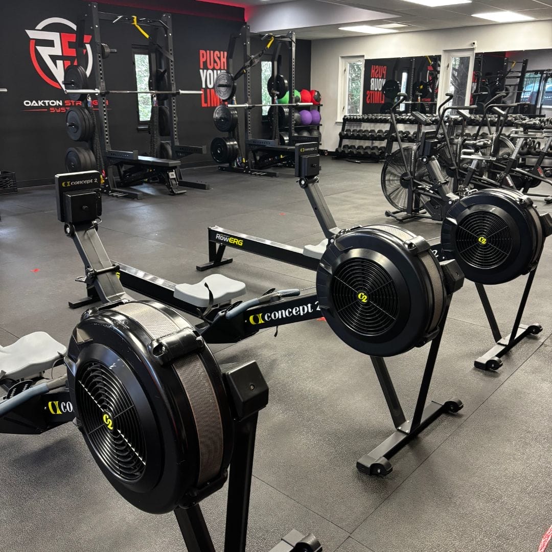 rowing equipment at Oakton Strength Systems